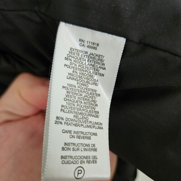 Men's Michael Kors Wool Blend Overcoat Size XL Medium Tweed Knee Length - Picture 5 of 13